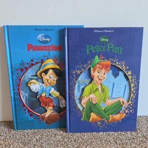 Disney Classics Pinocchio And Peter Pan Storybooks - Die Cut Covers